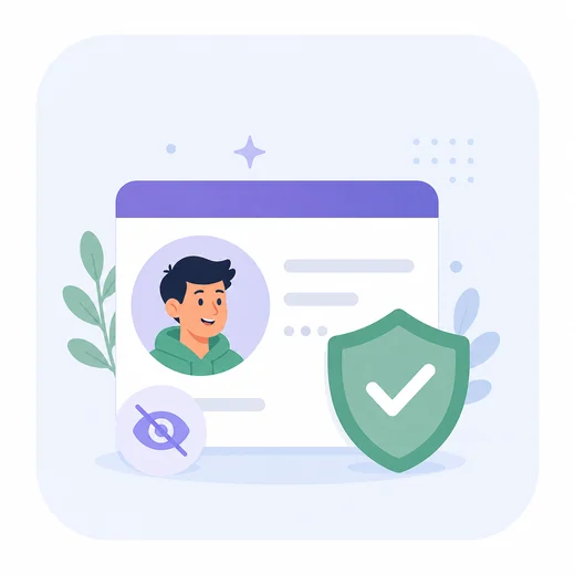 Shield protecting learner contact and driving test details
